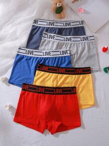 5pcs Soft Cotton Boys' Underwear Set - Multicolor - View 1