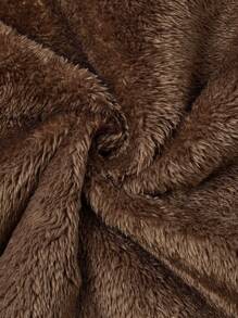 SHEIN LUNE Women's Solid Color Zip Front Hooded Casual Lined Jacket, For Autumn And Winter - Grey - View 5