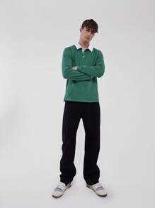 Musero Camisa deportiva con botones y cuello