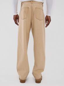 Musero Seam Detail Loose Fit Washed Denim Jeans - Multicolor - View 4