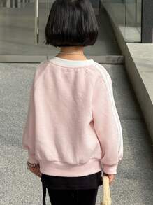 DAZY 少女休闲字母印花卫衣，秋冬 - 粉色 - 查看 5