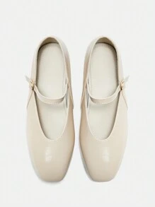 CUCCOO BIZCHIC Women's Casual Versatile Minimalist Solid Color Flat Shoes
