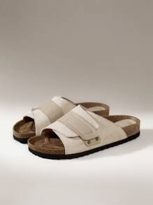 Solecia 女士厚底穆勒便鞋，封闭式鞋头，春/秋 - 杏色 - 查看 3