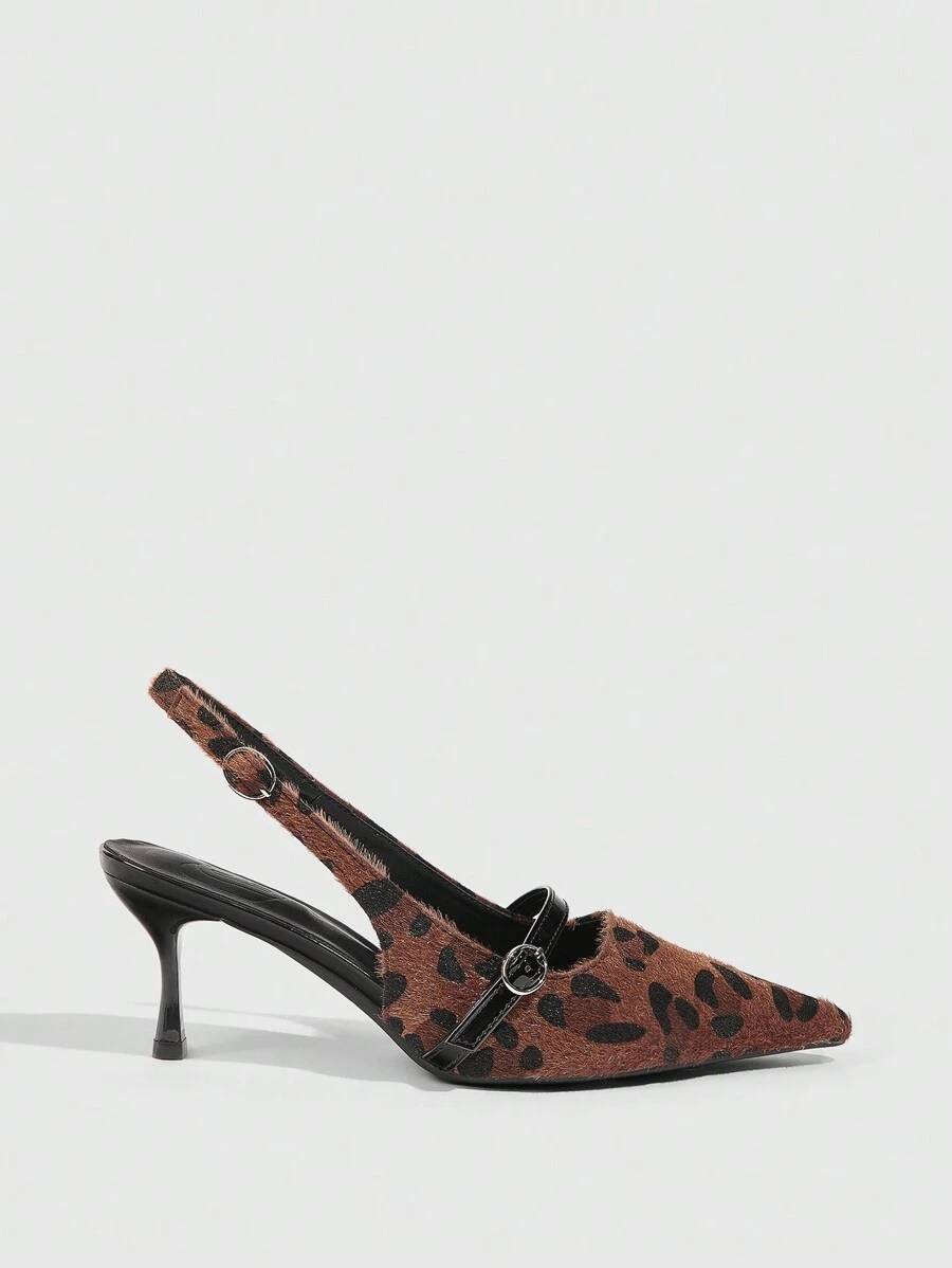 CUCCOO GRLICON 女士 Y2K 朋克风格高跟鞋，适合摩托车、酷女孩、万圣节、圣诞节、派对装扮 - 棕色 - 查看 1