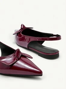 CUCCOO CHICEST Women's Shiny Bow Decor Pointed Toe Fashion Party High Heels Pumps Valentines