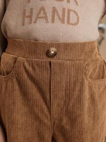 PrepCrw Young Boys' Woven Elastic Waist Slim Fit Pants - Rust Brown - View 7