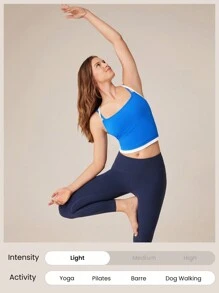 GLOWMODE FeatherFit™ Bretele spaghete în două tonuri Sutien sport cu paragate Tank Top Low Impact Yoga Daily