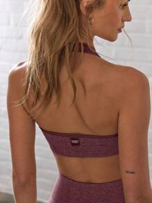 Musera Sport Soutien-gorge de sport à encolure plongeante, pour le padel, le tennis, le pickleball, la gym, la fitness