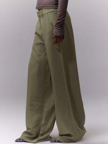 MUSERA MUSERA Business, Office, Work Loose Fit Tailored Dress Pants Old Money Spring Work, Office Outfit