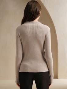 Anewsta 设计透明拼布针织毛衣