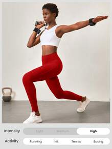 GLOWMODE 26吋速乾透氣訓練緊身褲，中遮擋訓練運動褲