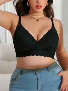 Plus Size Beugelloze, Padless Ondersteunende BH Voor Grote Borsten