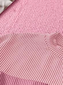 SHEIN LUNE Sudadera informal oversize con cuello redondo y textura