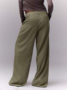 MUSERA MUSERA Business, Office, Work Loose Fit Tailored Dress Pants Old Money Spring Work, Office Outfit