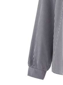 SHEIN Set de 2 piezas de estilo informal para niñas adolescentes: Camisa a rayas y pantalones estampados, para uso diario
