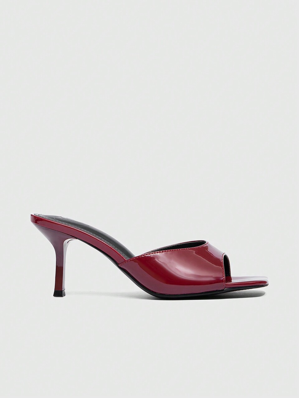 CUCCOO BIZCHIC Square Toe Stilettos Burgundy Women's High Heel Ankle Strap Sandals, Sexy Party Outfit For Spring/Summer Spring Shoes Spring Break Easter For Christmas Spring Shoes Summer Shoes