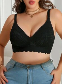 Plus Size Beugelloze, Padless Ondersteunende BH Voor Grote Borsten