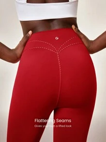 GLOWMODE 26吋速乾透氣訓練緊身褲，中遮擋訓練運動褲