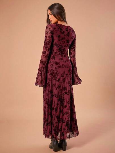 SHEIN Forever 21 夏季、秋季和冬季女式新年连衣裙/节日派对女式连衣裙/节日女装/冬季女式连衣裙/圣诞派对女式连衣裙/新年服装/新年前夜连衣裙/圣诞派对连衣裙/节日服装/闪光连衣裙/新年前夜服装/勃艮第圣诞连衣裙/节日连衣裙/勃艮第长裙/修身/长袖/圣诞连衣裙/勃艮第正式连衣裙/圣诞女式连衣裙/优雅服装/Y2k/圣诞连衣裙/夏季连衣裙/勃艮第连衣裙