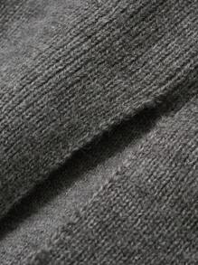 DAZY 女式修身纯色开叉针织毛衣和裙子两件套秋季