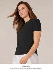 GLOWMODE Pima棉時尚T恤夏季背心健身服 - 黑色 - 查看 7