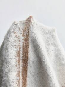 Maija 男士 2025 春季新款不对称条纹宽松圆领长袖毛衣，休闲设计，时尚年轻人、派对、节日、情人节和约会 - 彩色 - 查看 7