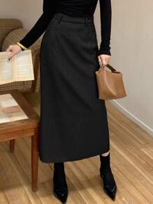 DAZY 女士长款直筒裙，适合春夏、情人节、中国新年等场合，铅笔裙