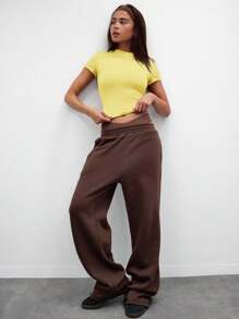 MUSERA Camiseta casual con mangas cortas de verano y primavera, estilo vacacional, tierna, cápsula de armario cotidiano, amarillo para el aeropuerto, días festivos