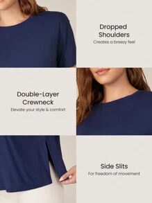 GLOWMODE Tencel Modal Oversized Everymode Tee Daily Casual Summer