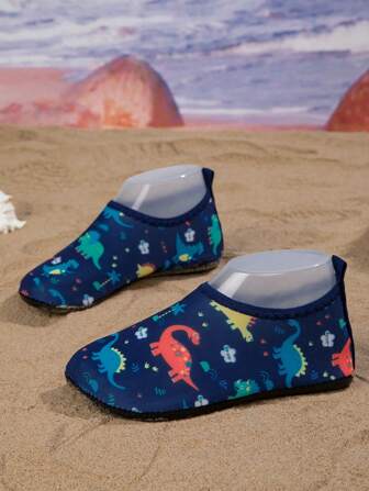 1 Pair Boys' Cartoon Fashionable Comfortable Casual Lightweight Water Shoes, Suitable For Summer