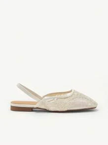 CUCCOO CHICEST Women Elegant Mary Jane Flat Shoes With Embroidery Spring Shoes Spring Break Easter