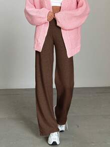Aloruh Knitted Low-Waist Casual Pants, Versatile For Home & Outdoor Wear, Autumn/Winter