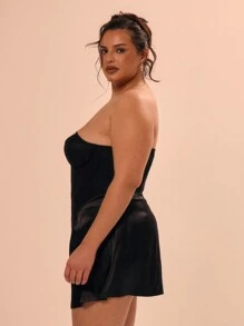 MUSERA Plus Size Lace Hook And Eye Sexy Going Out Boned Corset For Going Out, Sexy, Holiday, Break, Rave, Concert, Festival Autumn Winter Fall