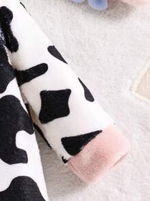 SHEIN 新生儿冬季连衣裤，带帽，长袖连体衣 - 粉色 - 查看 7