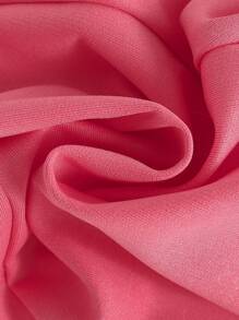 1pc Little Girls Elastic Waist Drawstring Sports Pants, Casual Fashion Versatile Soft Comfortable Daily Wear Running Pants With Bow, Suitable To Match T-Shirts, Summer New Arrival - Pink - View 5