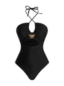 Swim Oasis Letnia sukienka walentynkowa w stylu jednoczęściowym dla kobiet