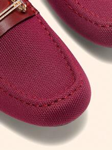 CUCCOO BASICS Women'S Casual Simple Style Loafers, Daily Wear - Burgundy - View 3