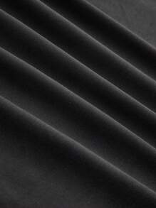 SHEIN Clasi Plus Size Women Colorblock Knit Long Sleeve Dress - Black and White - View 6