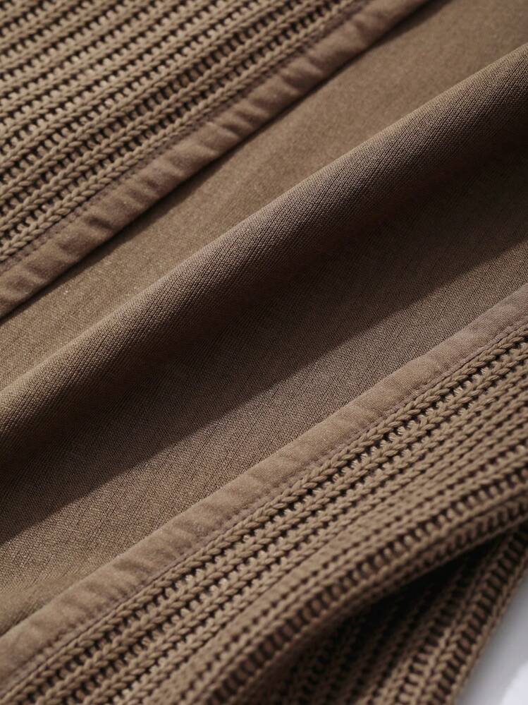 DAZY 女士修身直筒高开衩半身裙，适合新年派对、秋季和冬季穿着。 - 咖啡棕 - 查看 3