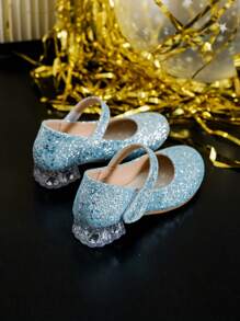 أحذية حفلات ذات كعب عالي أنيقة وجميلة للبنات، مناسبة لفصلي الخريف والشتاء