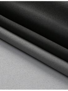 2 Panel Solid Color Patchwork Blackout Curtains, Home Decor/Bedroom Thermal Insulated Curtains, Ombre Black And Grayscale Living Room Blackout Curtain, Customizable Creative Curtains,Fall Decor,Autumn Decor,Room Decor - Black - View 11