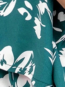 Vivid Eden Mono de tirantes con estampado floral con cinturón