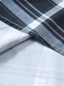 Manfinity Homme Koszula męska w kratę, z długim rękawem, w rozmiarze plus size, jesień