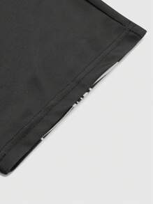 PAVTROS Manfinity Streetrush 男士休闲圆领短袖 T 恤，带图形和字母印花，图案男士 T 恤，超大 T 恤，男友礼物 - 彩色 - 查看 3