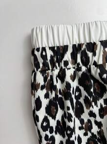 SHEIN Pantalones largos informales y holgados con bloques de color para niñas preadolescentes - Multicolor - Ver 6
