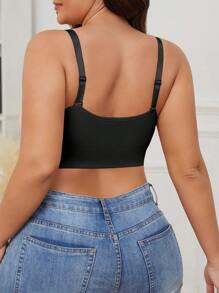 SHEIN 3pcs/Set Plus Size Women Casual Wireless Bras - Multicolor - View 2