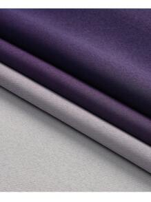 2 paneles de cortinas opacas minimalistas de dos tonos degradados, púrpura y gris, para dormitorio/sala de estar, decoración de otoño, decoración de la habitación - Morado - Ver 10