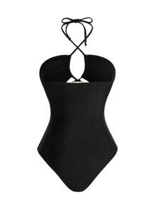 Swim Oasis Letnia sukienka walentynkowa w stylu jednoczęściowym dla kobiet