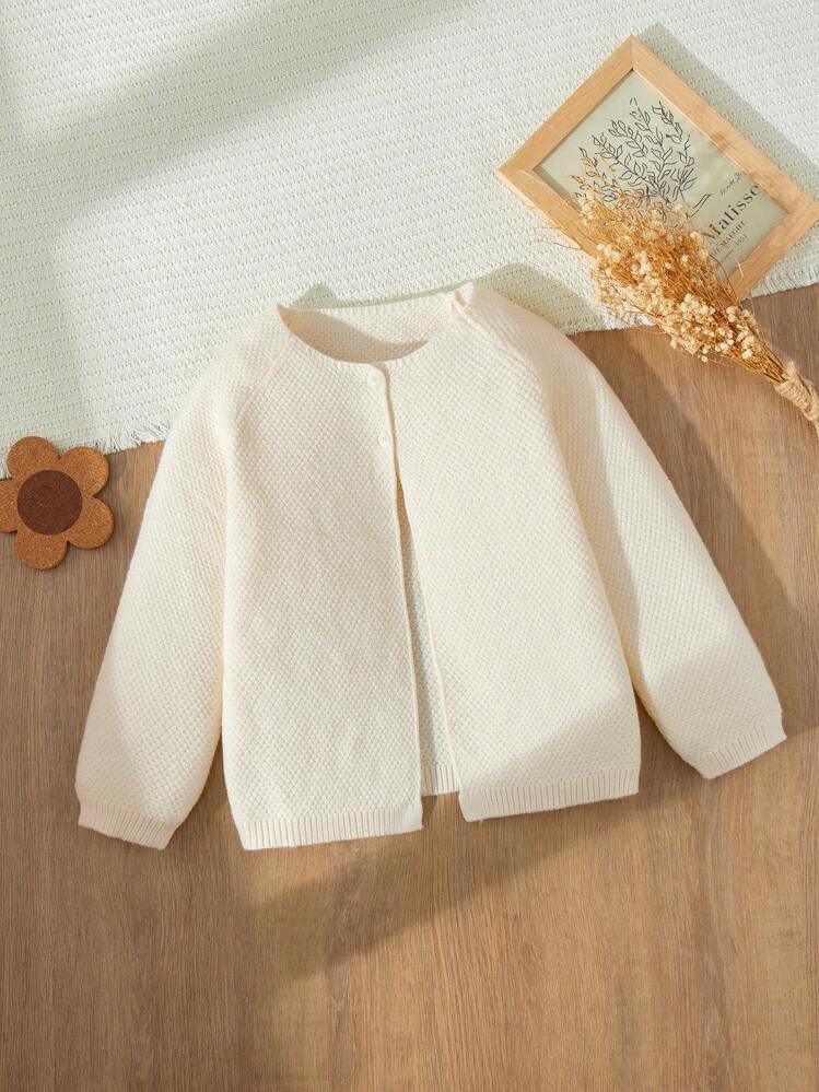 Blossori בנות צעירות חיננית אפור מכופתרת קרדיגן סוודר עם שרוולים ארוכים, סתיו/חורף - משמש - ראה 1