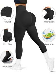 Easithlete 3pcs Tie Dye Wideband Waist Sports Leggings